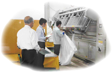 クリーニング品の提供